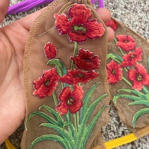MONTCE EMBROIDERED BIKINI TOP